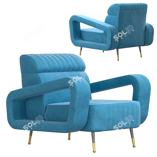 Vical Sladki Armchair | Stylish and Comfortable 3D model image 1