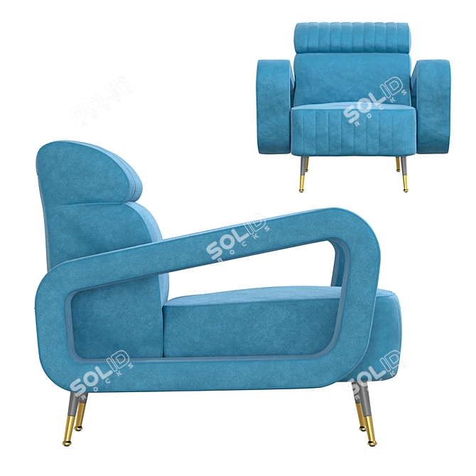 Vical Sladki Armchair | Stylish and Comfortable 3D model image 2