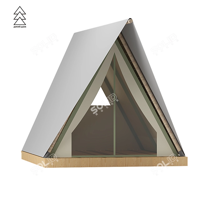 Prism Tent: Compact, Comfortable, 4x4.5m 3D model image 2