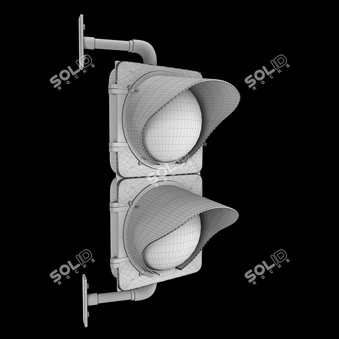 Pedestrian Traffic Light: Detailed & Textured 3D model image 3