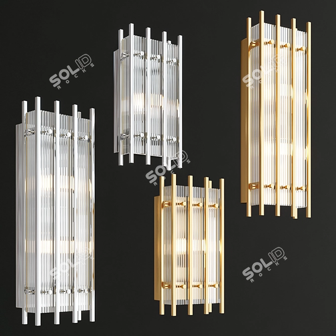 Sparks Glam Wall Lamp 3D model image 1