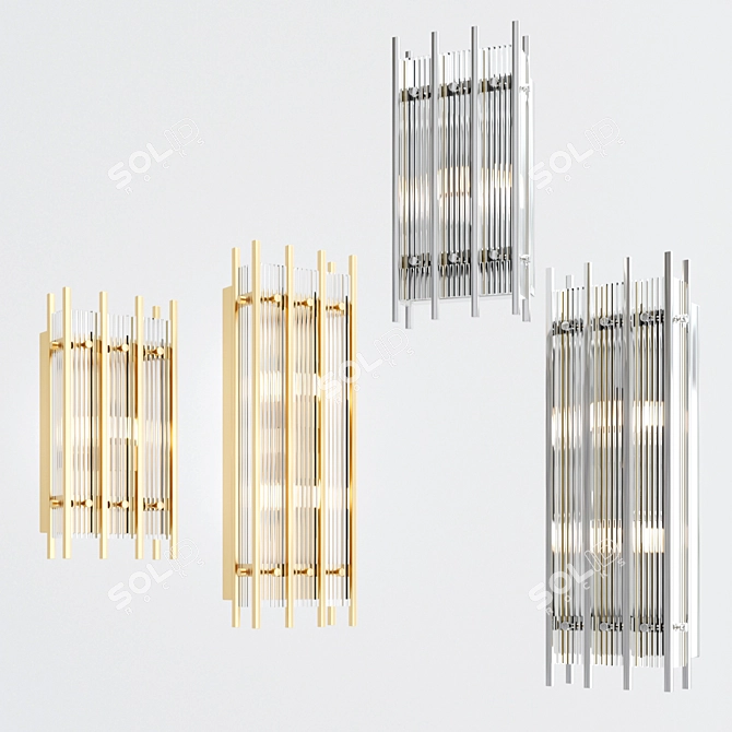 Sparks Glam Wall Lamp 3D model image 2