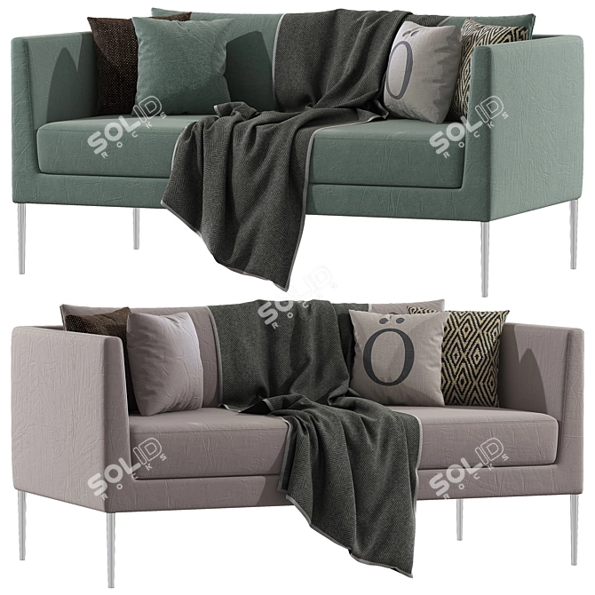 Sleek 2020 PILOTIS Sofa 3D model image 2