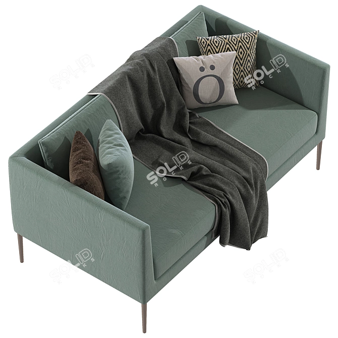 Sleek 2020 PILOTIS Sofa 3D model image 4