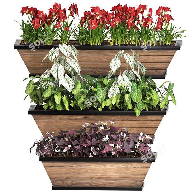 Outdoor Plant 15: Stunning Polygon Design 3D model image 1