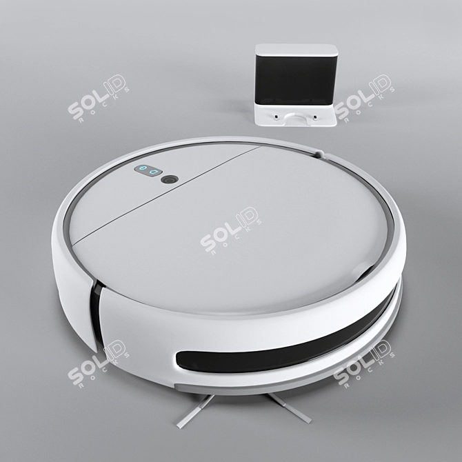 Xiaomi Mi Robot Vacuum-Mop: Powerful Cleaning with Precision 3D model image 2