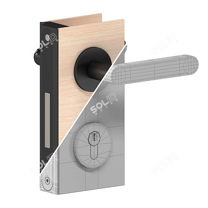 Sleek Door Handles for Aladin Swing and Aladin Pivot Plain - 12 Variations 3D model image 4