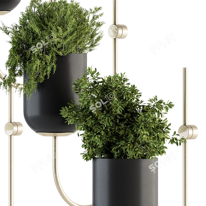 Vertical Wall Planter - Indoor Plant Holder 3D model image 4
