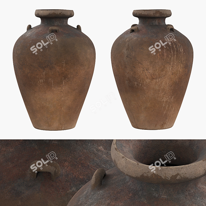 Vintage Ceramic Vases | Antique Collection 3D model image 3