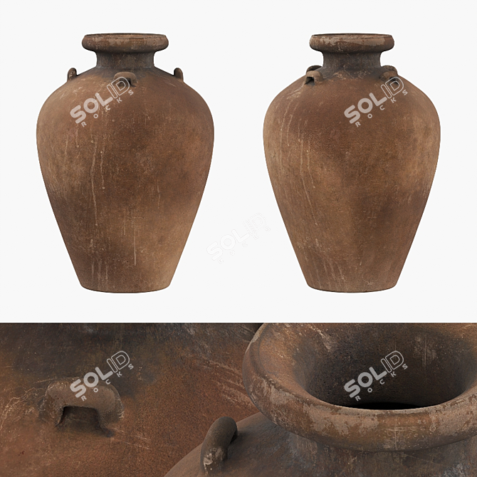 Vintage Ceramic Vases | Antique Collection 3D model image 4