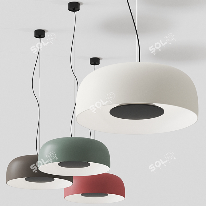 Marset Djembé Pendant Lamp: Contemporary Lighting from Spain 3D model image 1