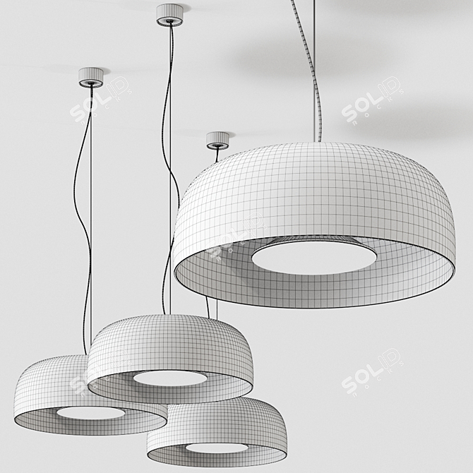 Marset Djembé Pendant Lamp: Contemporary Lighting from Spain 3D model image 2