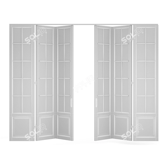 Stylish French Doors - Enhance Any Home 3D model image 3