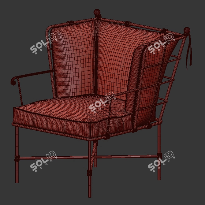 Title: Versatile Outdoor Chair Ensemble 3D model image 4