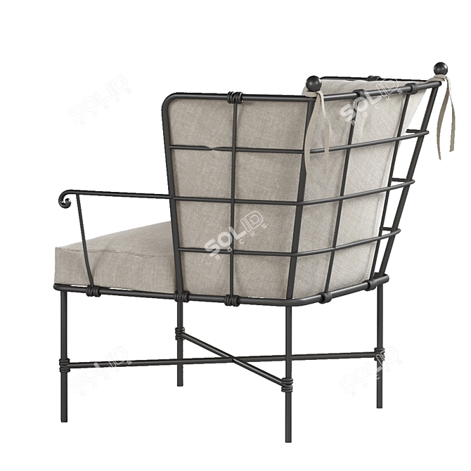 Title: Versatile Outdoor Chair Ensemble 3D model image 6