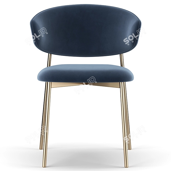 Modern Scandinavian Design Chair 3D model image 3