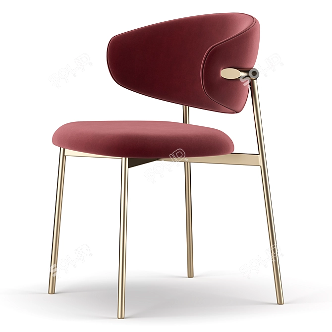 Modern Scandinavian Design Chair 3D model image 4