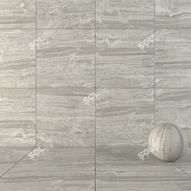 Flaviker Navona Grey Vein 120x120: Stunning Wall & Floor Tiles 3D model image 1