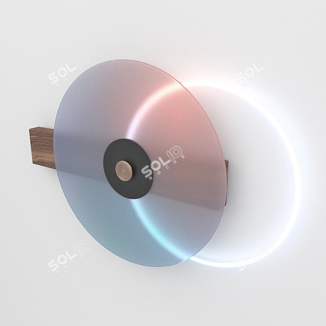 Elegant Binomios Wall Lamp 3D model image 6