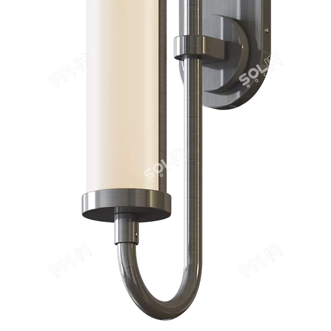 Industrial Bauhaus Revamped Wall Light 3D model image 2