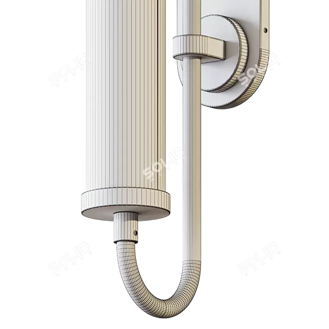 Industrial Bauhaus Revamped Wall Light 3D model image 3