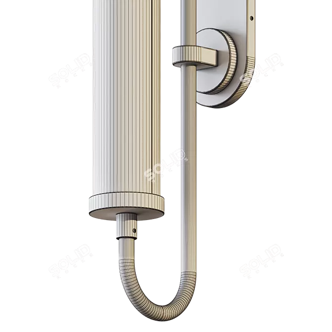 Bauhaus Revived Wall Light: Stylish and Versatile 3D model image 4