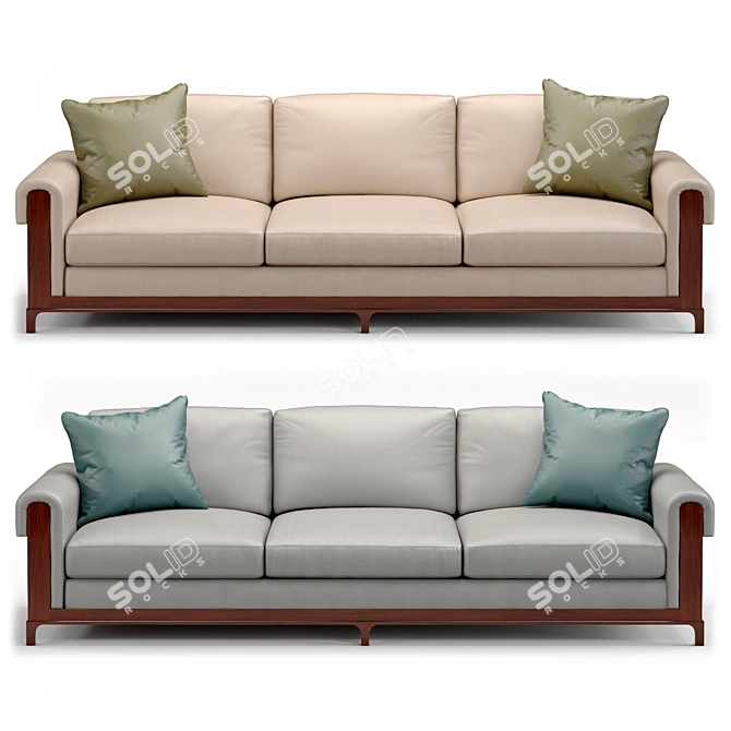 Philip Nimmo Newman Walnut Sofa 3D model image 5