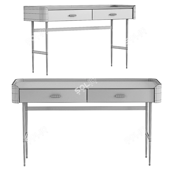 Milano 140 Desk - Elegant and Functional 3D model image 2