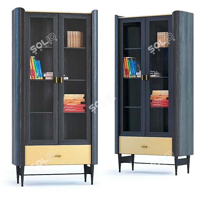 Milano 170 Display Cabinet 3D model image 1