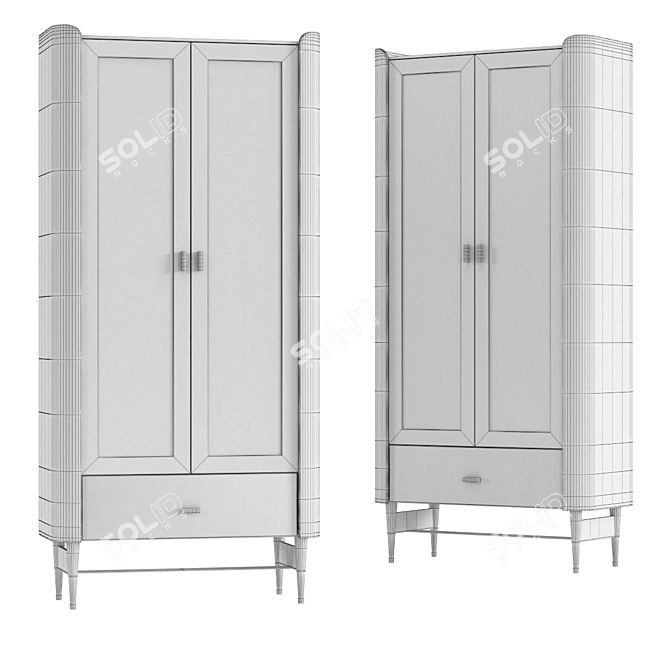 Milano 170 Display Cabinet 3D model image 2