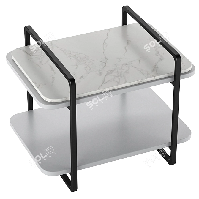 Elegant Momocca Adara Bedside Table 3D model image 2
