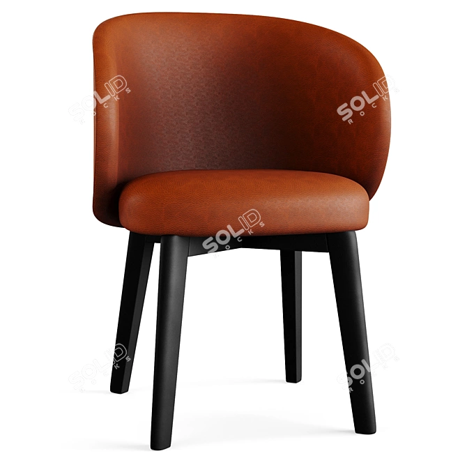 Connubia Tuka CB2117: Sleek and Stylish Chair 3D model image 4