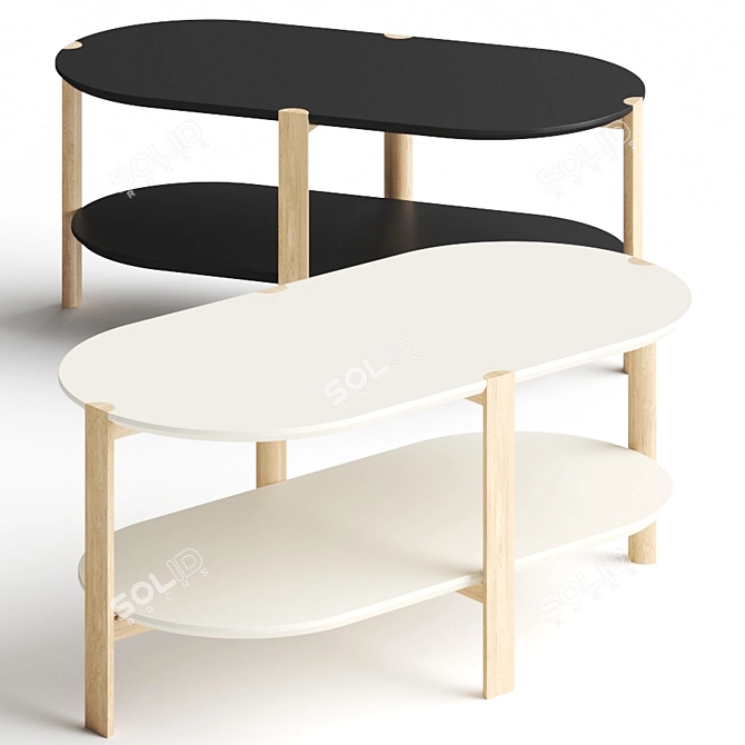John Lewis Perch Coffee Table: Modern and Versatile 3D model image 1