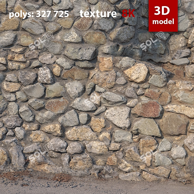 Precise 3D Stone Model 3D model image 2