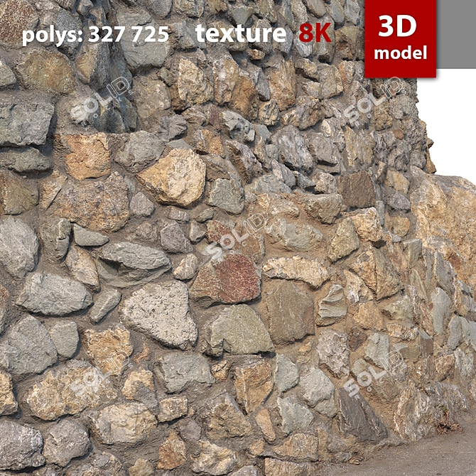 Precise 3D Stone Model 3D model image 4