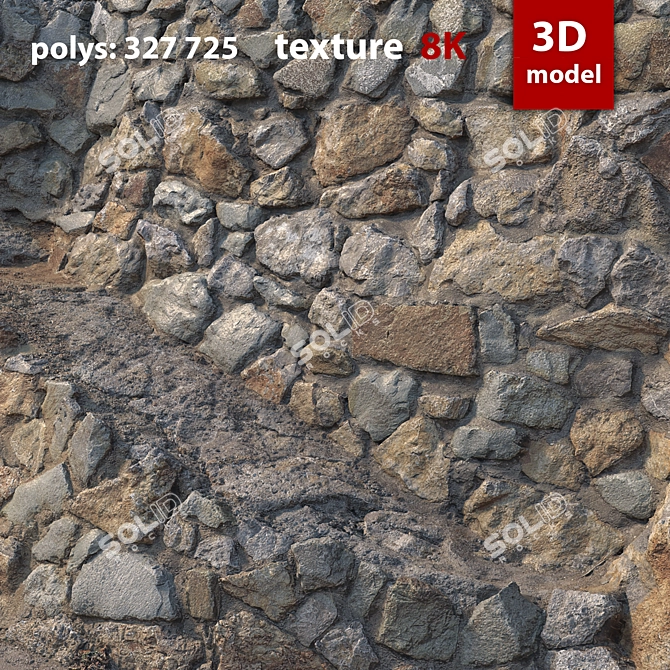 Precise 3D Stone Model 3D model image 5