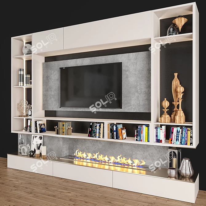 Color-Changing TV Wall018 | High-Quality 3D Model 3D model image 3