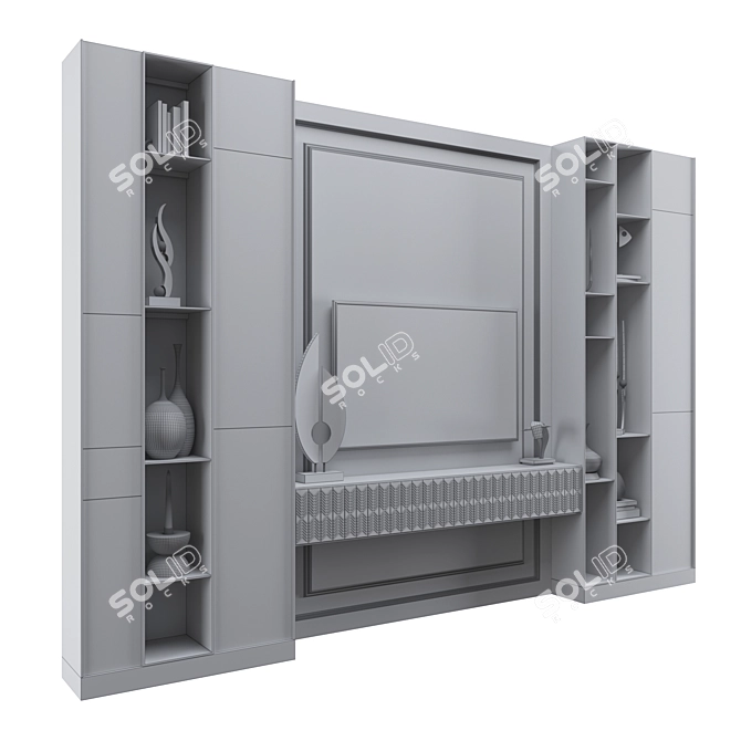 Versatile TV Stand with Multiple 3D Model Formats 3D model image 5