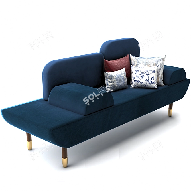 Contemporary Cubic Sofa 3D model image 3