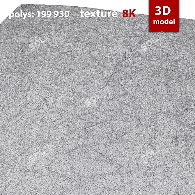 High-Quality 8K Paving Stones 3D model image 4