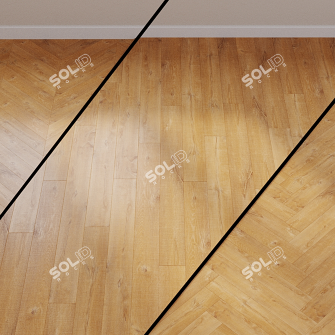 Eligna Wide Laminate UW1548 Oak 3D model image 1