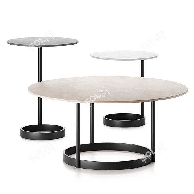 Sleek SPOSA Coffee Tables: Versatile Elegance 3D model image 1