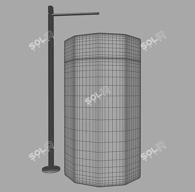 Elegant Vitreow Sink: 850x500mm 3D model image 7