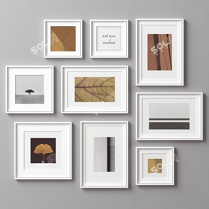 Multiframe Picture Frames Set 3D model image 8