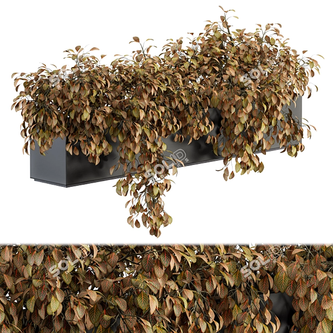  Outdoor Hanging Plant Box 3D model image 1