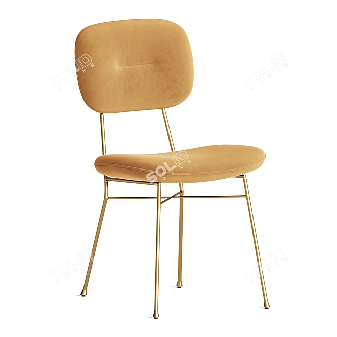 Modern Abner Dining Chair 3D model image 3