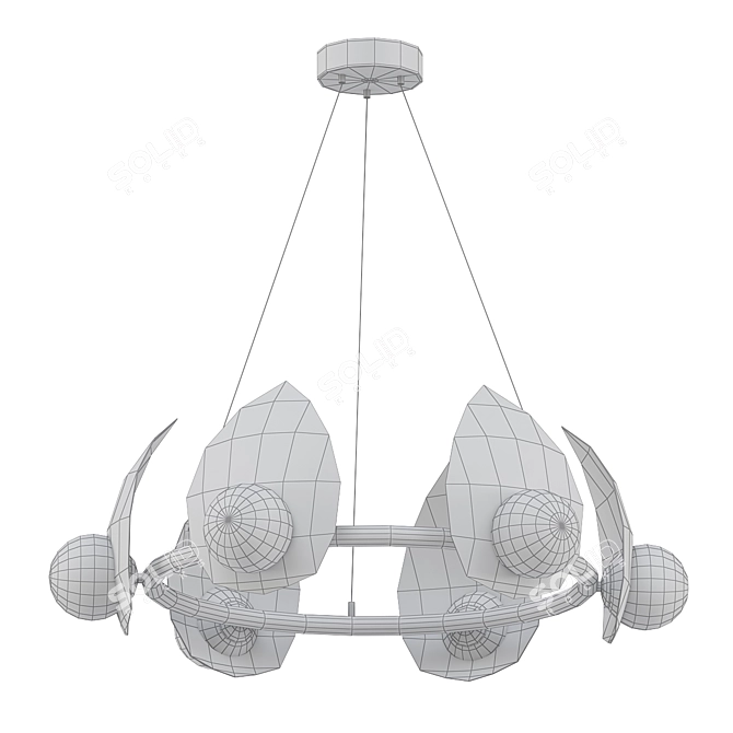 Elegant Siriann-Ch Pendant Lights 3D model image 2