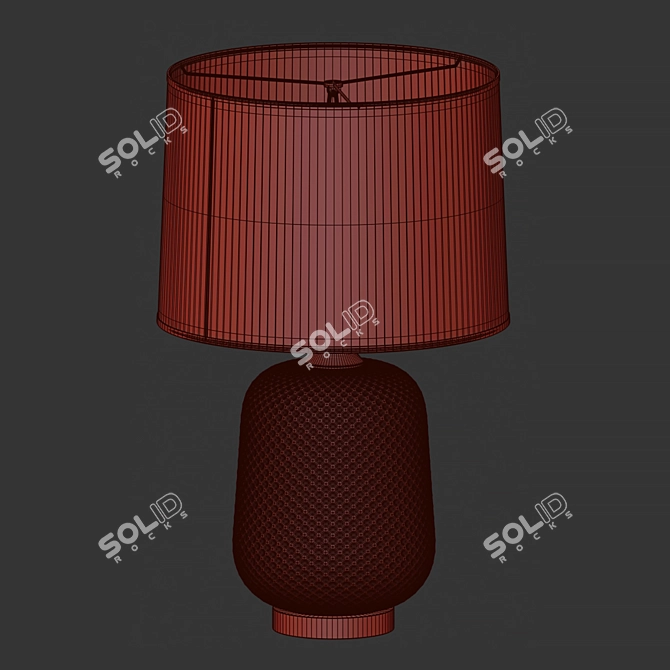 Exquisite Indian Table Lamp 3D model image 3