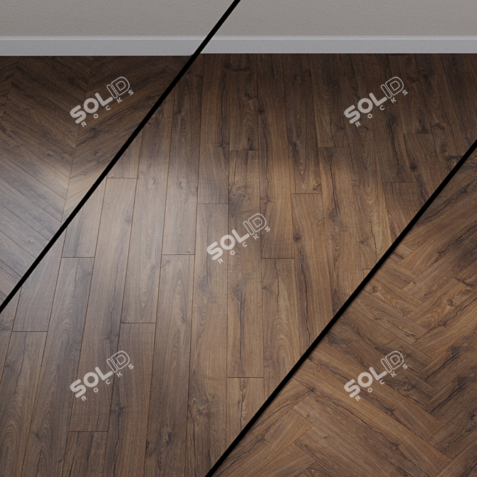 Impressive Oak Brown Laminate: IM1849 3D model image 1