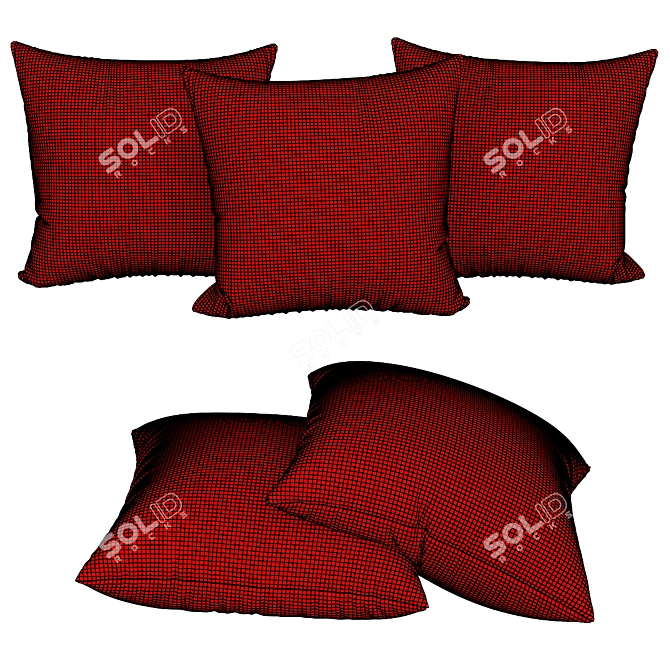 Luxury Decorative Pillows | No. 060 3D model image 2